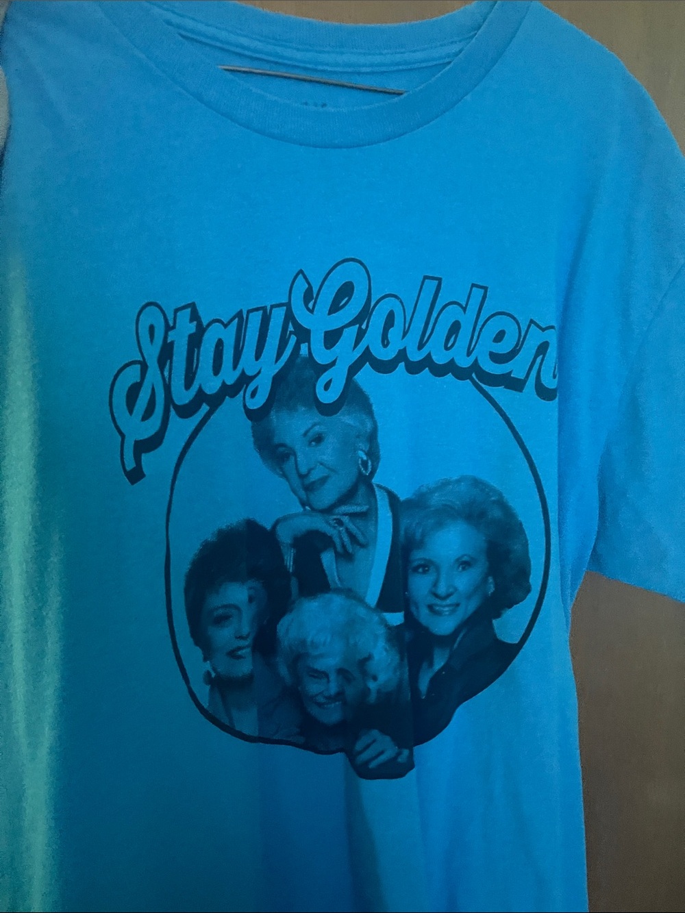 Stay Golden Short Sleeve Graphic Tee - Blue